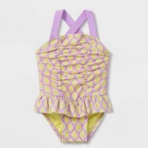 Cat & Jack One Piece Lemon Print
Swimsuit 0-3 Months